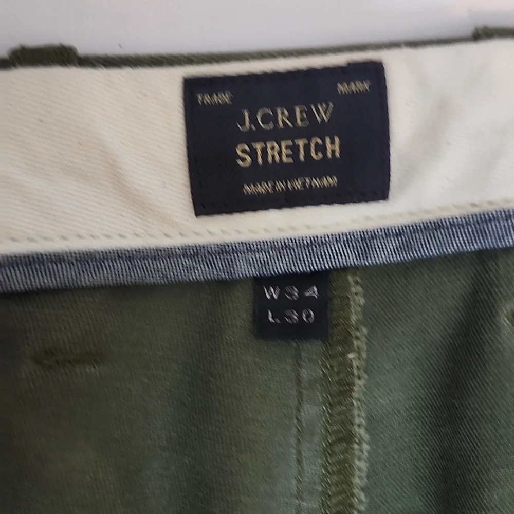 J. Crew Stretch Pants in Olive